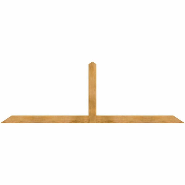 Ekena Millwork Portland Rough Sawn Timber Gable Bracket, Western Red Cedar, 96"W x 32"H x 2"D x 4"F, 8/12 Pitch GBW096X32X0204POR00RWR - main